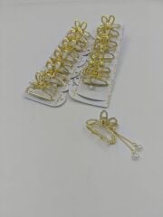 Sallantılı Taşlı Metal Mandal 12li (Adet:25TL)