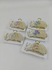 Taşlı Metal Mandal Toka 12li (Adet:75TL)
