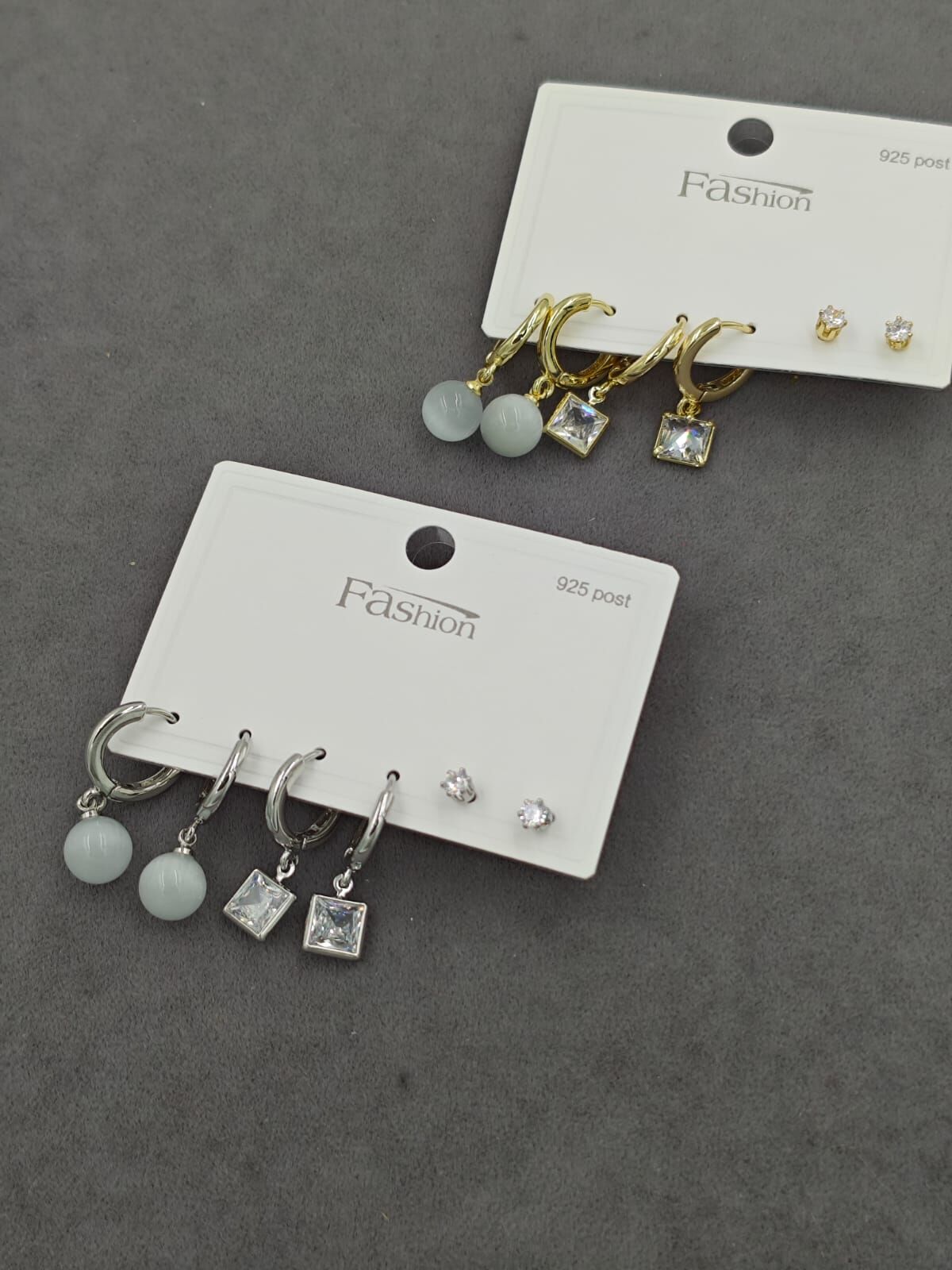 Gümüş Kaplama Set Küpe 12Kart (Kart:65TL)