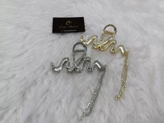 Sallantılı Taşlı Metal Mandal 12li (Adet:85TL) 10CM