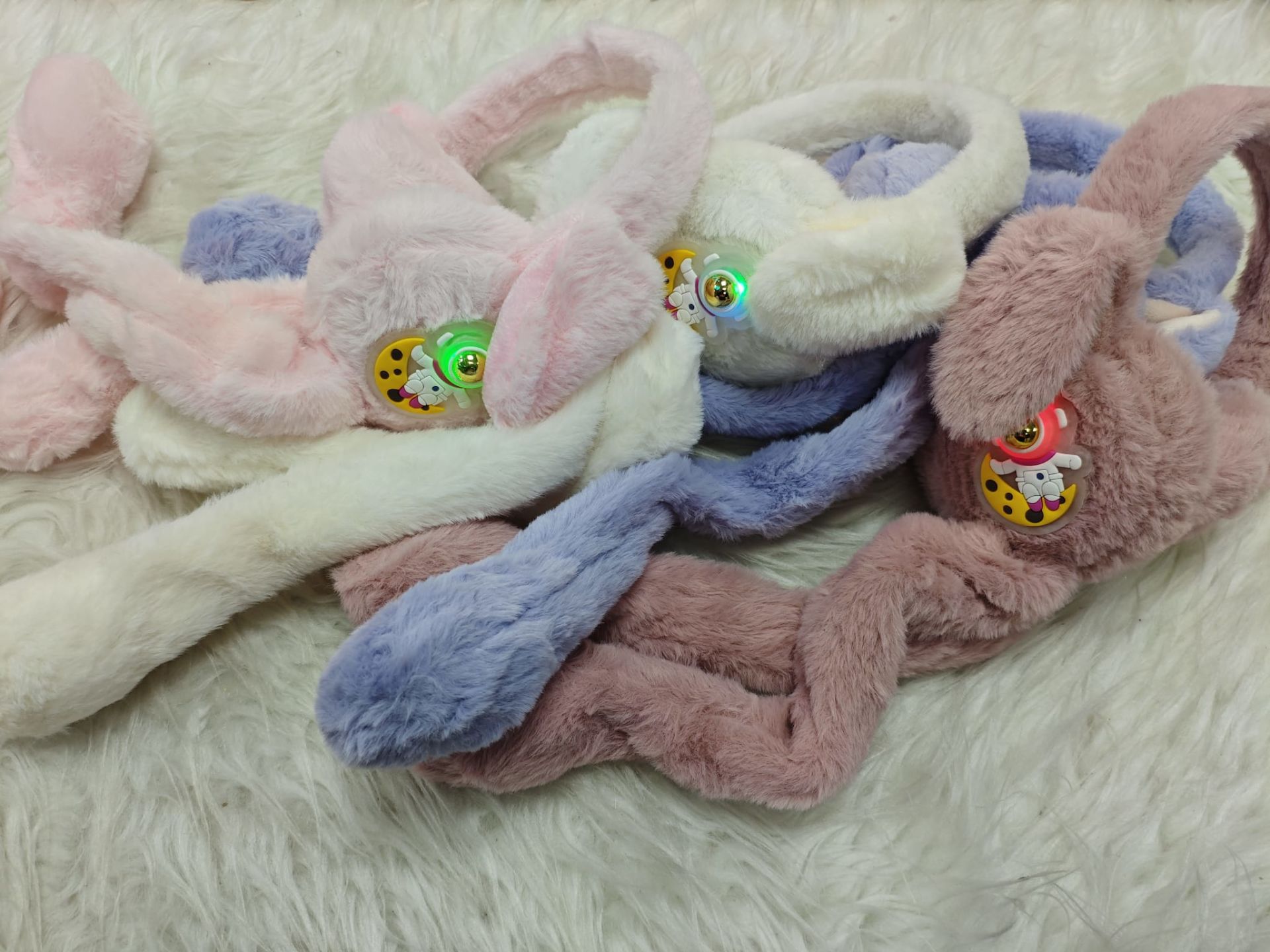 Işıklı Sesli Oynar Kulaklı Kulaklık 12li(Adet:170TL)