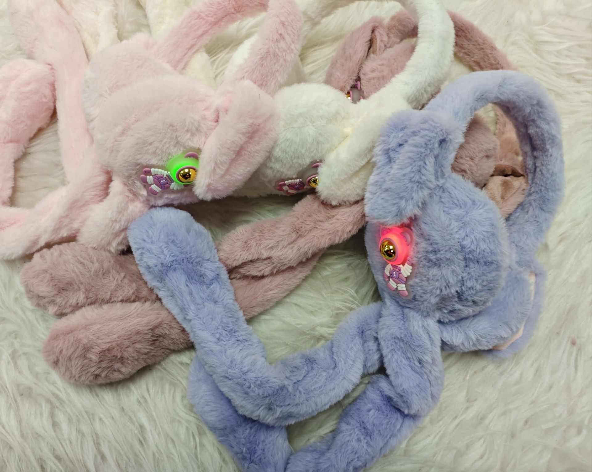 Işıklı Sesli Oynar Kulaklı Kulaklık 12li(Adet:170TL)