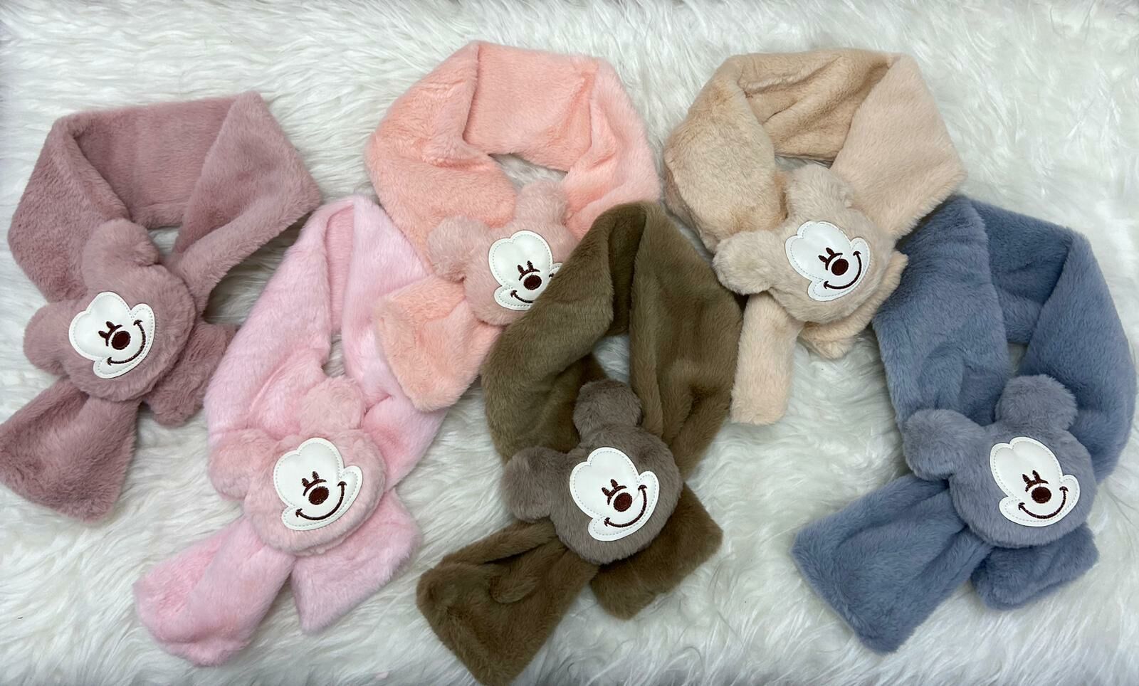 Peluş Atkı 12li (Adet:65TL)80CM Boy
