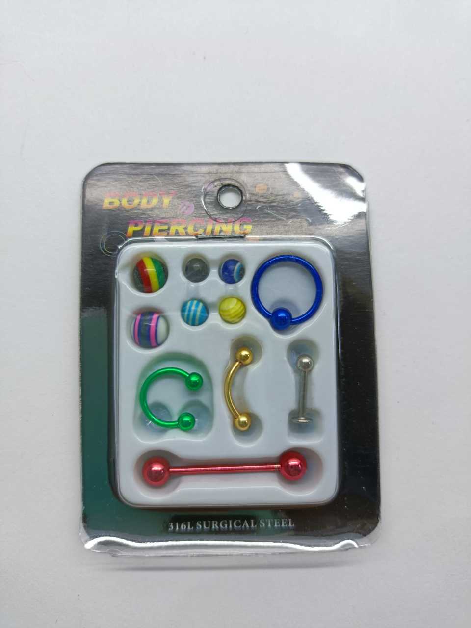 Kutulu Set Piercing Renkli