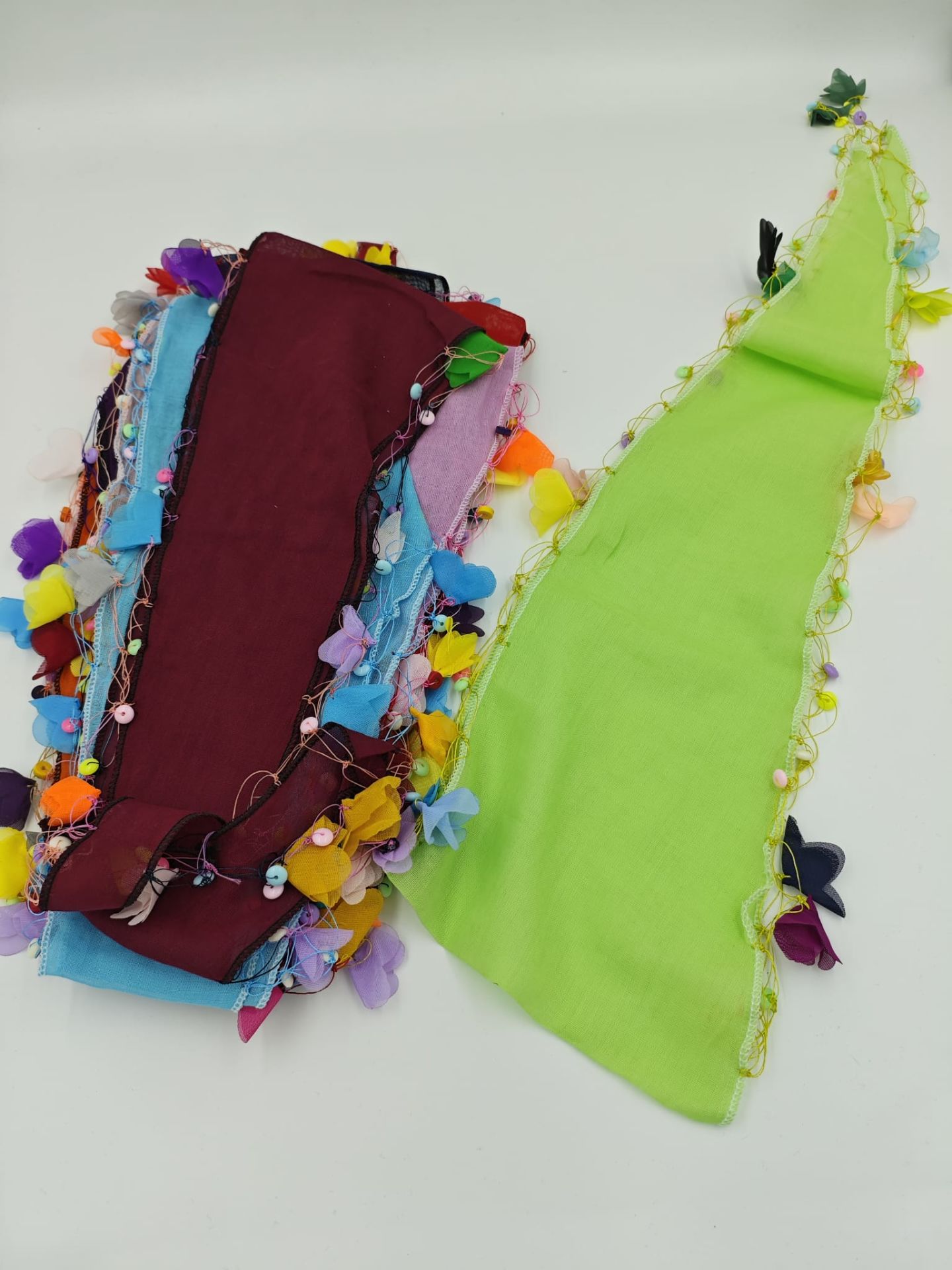 Boncuklu Fular 12li (Adet:25TL)