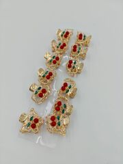 Taşlı Metal Mandal Toka 12li (Adet:25TL)