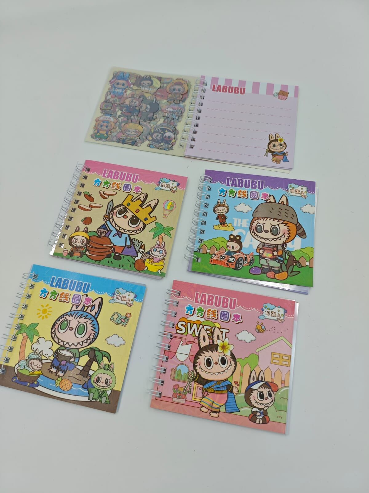 Stickerlı Not Defteri Labubu  24lü (Adet:20TL)