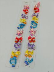 Figürlü Lastik Toka 10Çift (Çift:15TL)