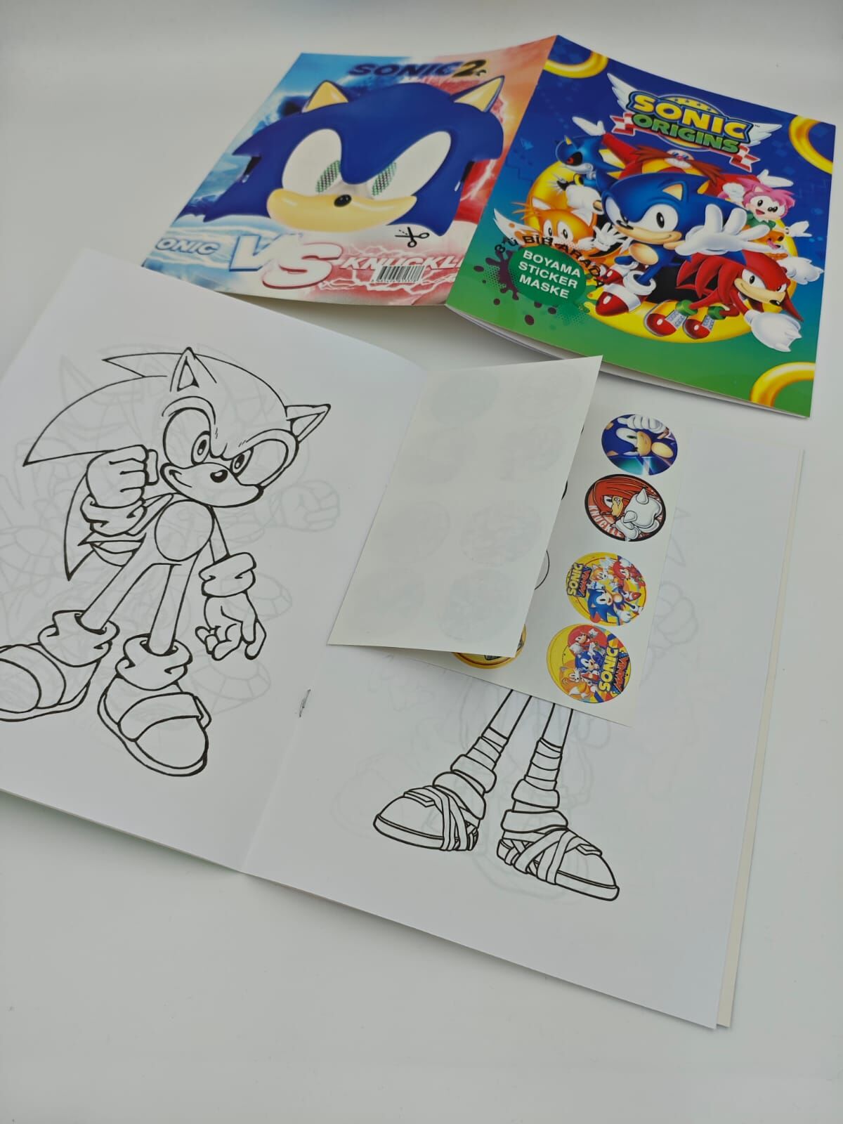 Sticker-Maske-Boyama Kitabı 20li (Adet:15TL)