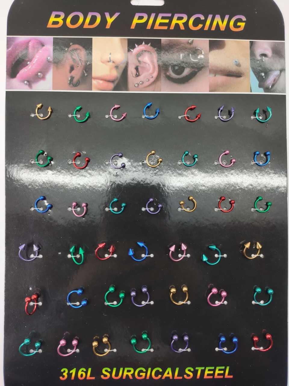 Set Piercing Renkli