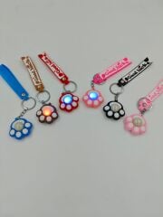 Işıklı Silikon Anahtarlık 12li (Adet:27.5TL)