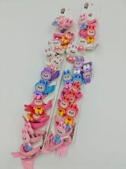 Figürlü Lastik Toka 10Çift