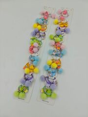 Figürlü Lastik Toka 10Çift