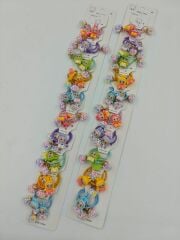 Figürlü Lastik Toka 10Çift