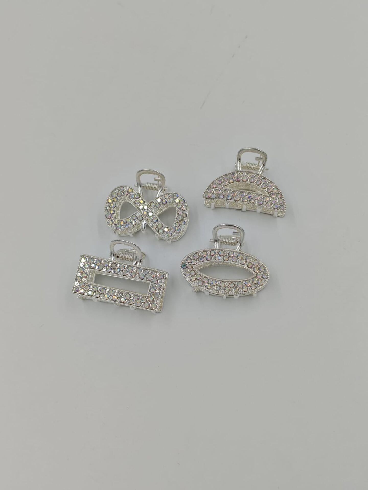 Taşlı Küçük Metal Mandal Toka 12li (Adet:20TL)