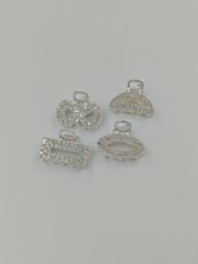 Taşlı Küçük Metal Mandal Toka 12li (Adet:20TL)