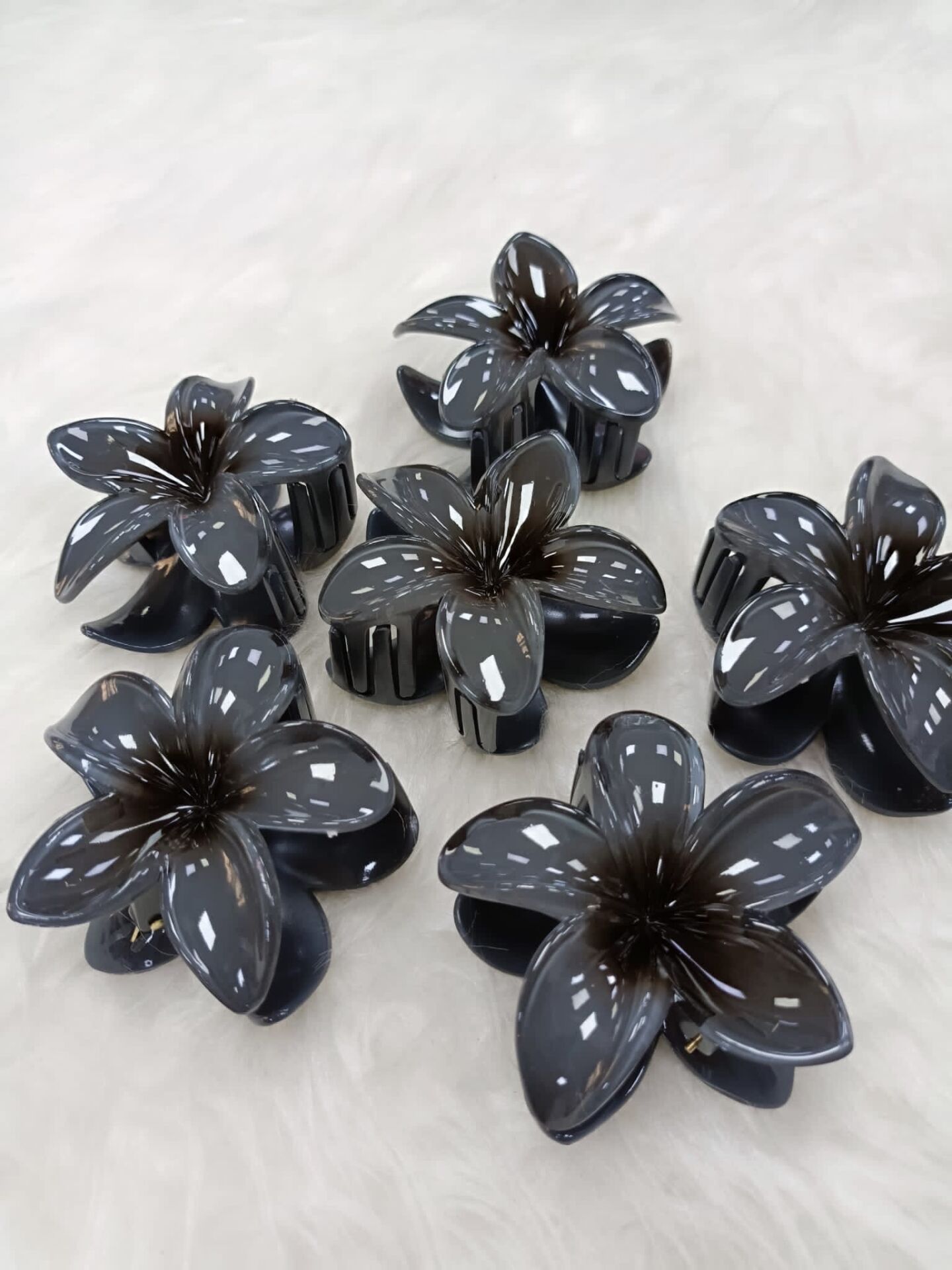 Gri Lotus Mandal Toka Büyük Boy 12li (Adet:25TL)8CM