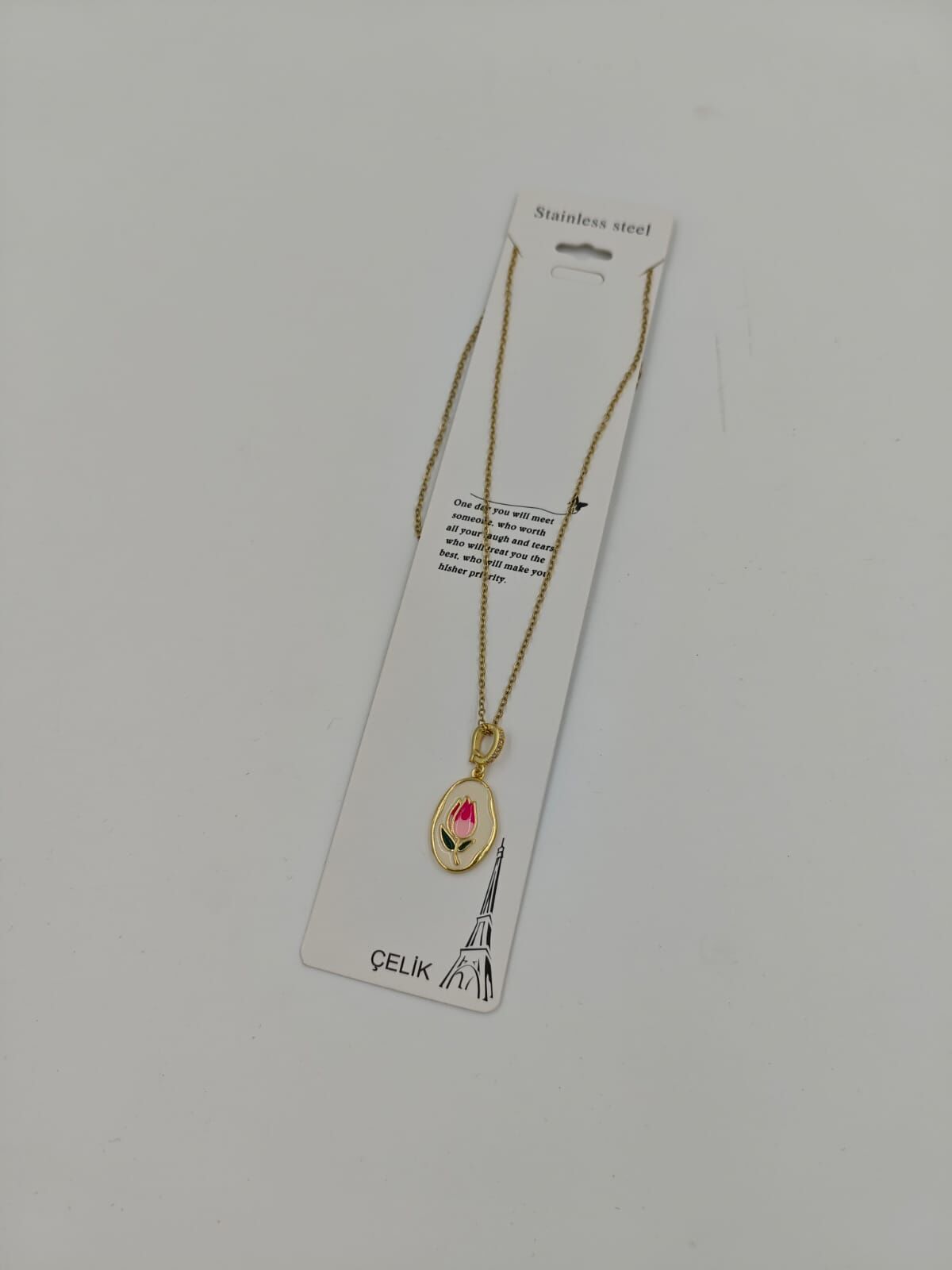 Çelik Kolye 12li (Adet:50TL)