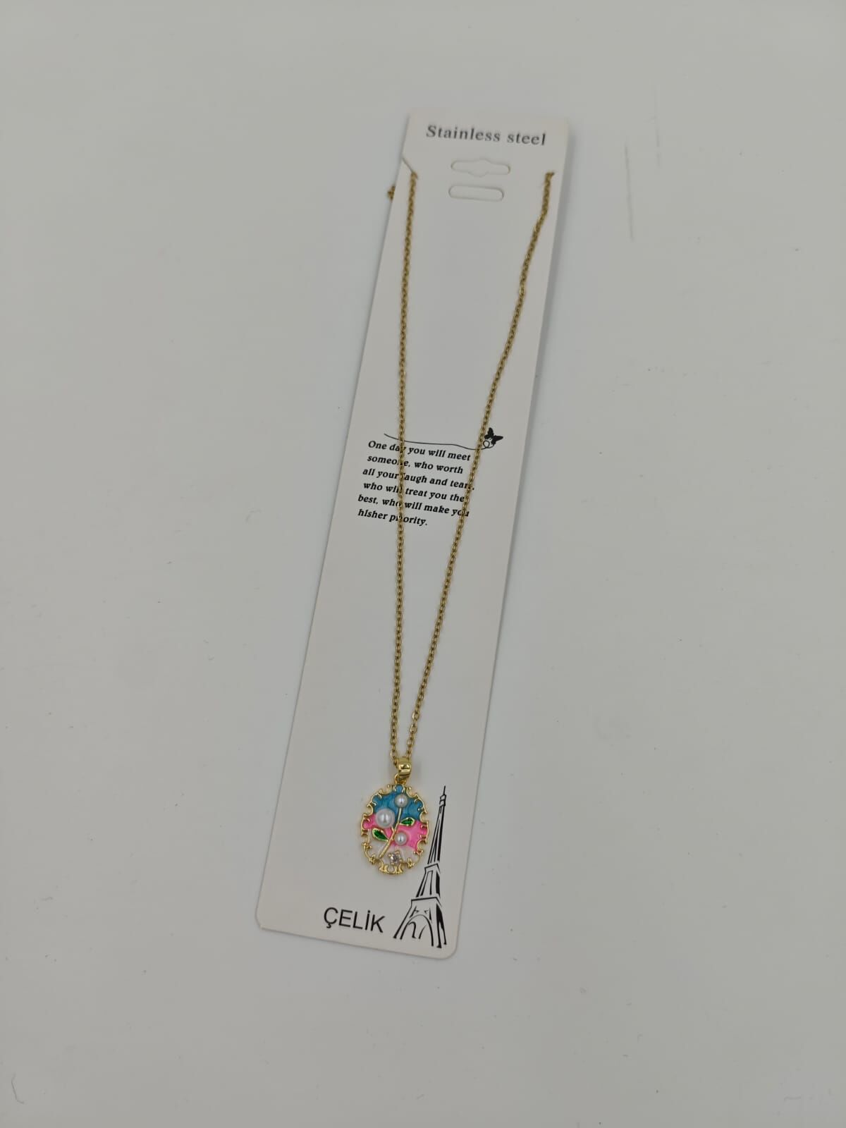 Çelik Kolye 12li (Adet:50TL)