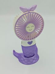 Şarjlı Mini Fan 2 Aşamalı Işıklı