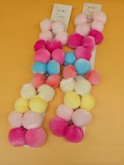 Ponpon Lastik Toka 10Çift (Çift:15TL)