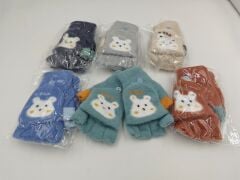 Peluş Eldiven 12li (Adet:125TL) (3-6 Yaş)