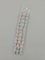 Sıkıştırma Çocuk Küpesi 12Çift (Çift:35TL)