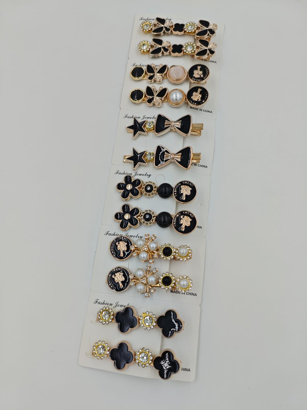 Taşlı Pens Toka 12Çift (Çift:20TL)