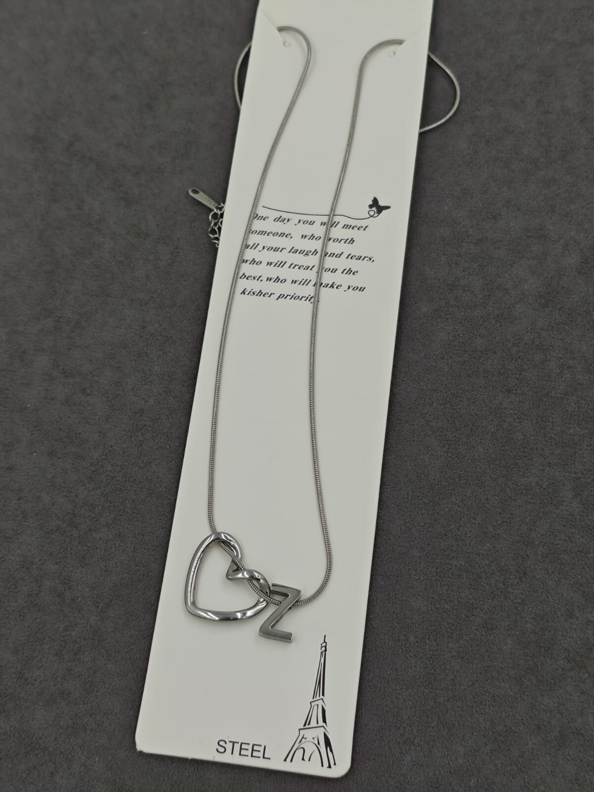 Çelik Kolye Harf 25li (Adet:50TL)