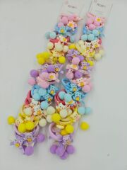 Figürlü Lastik Toka 10Çift