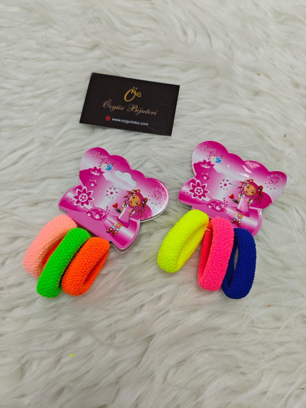 3lü Kalın Lastik Toka 12Kart (Kart:10TL)