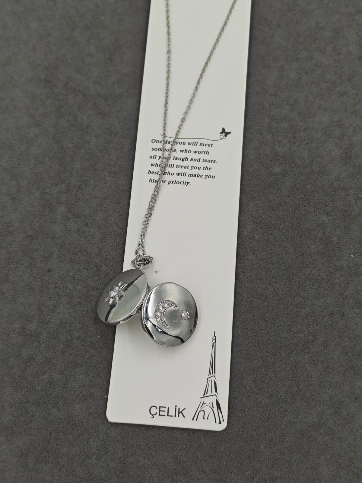 Çelik Kolye 12li (Adet:50TL)