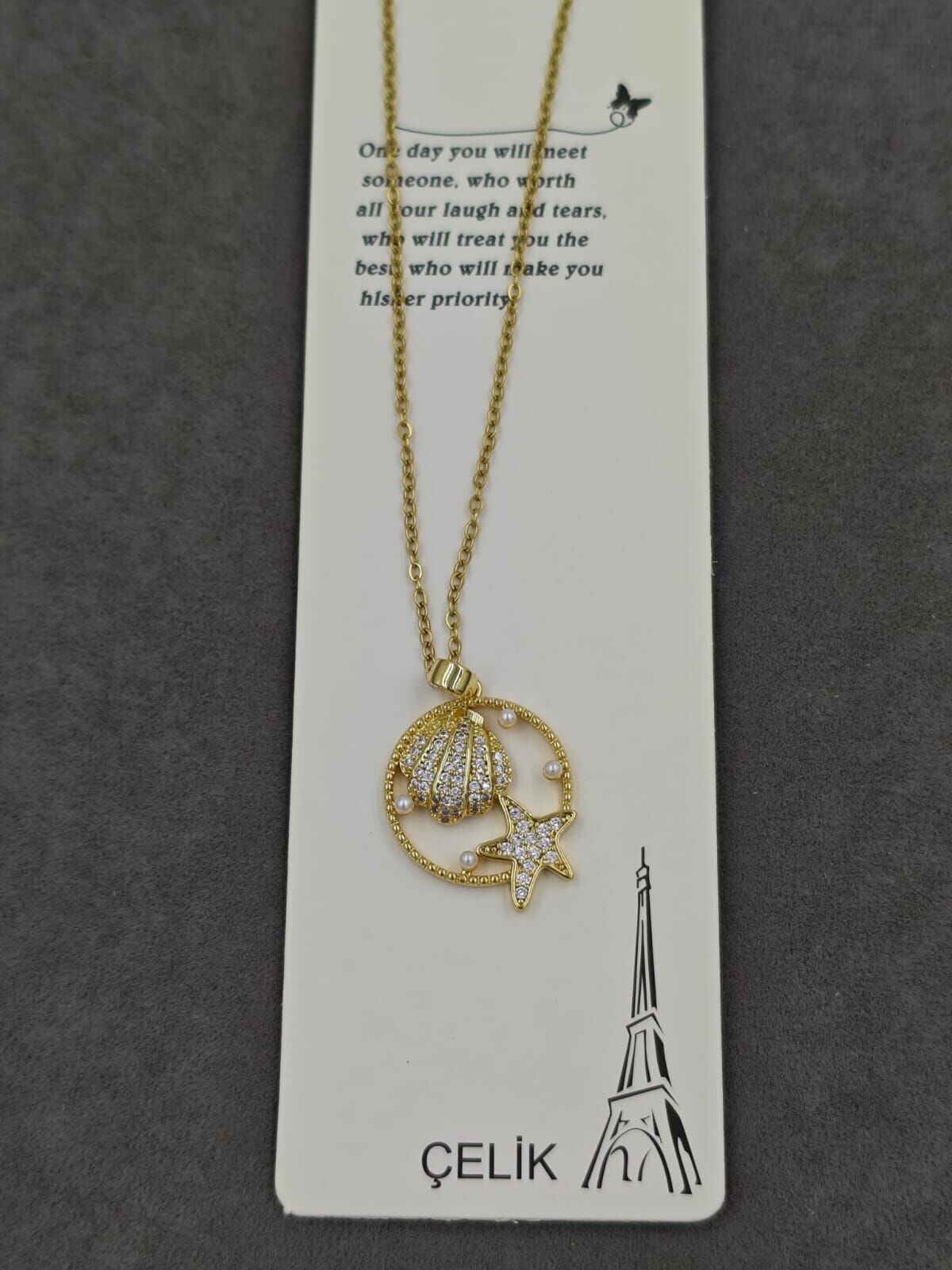 Çelik Kolye 12li (Adet:50TL)