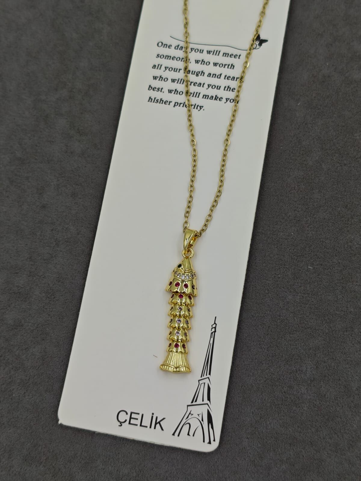 Çelik Kolye 12li (Adet:50TL)