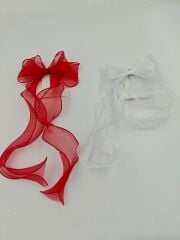 Fiyonk Otomatik Toka 12li (Adet:35TL) Kırmızı-Beyaz