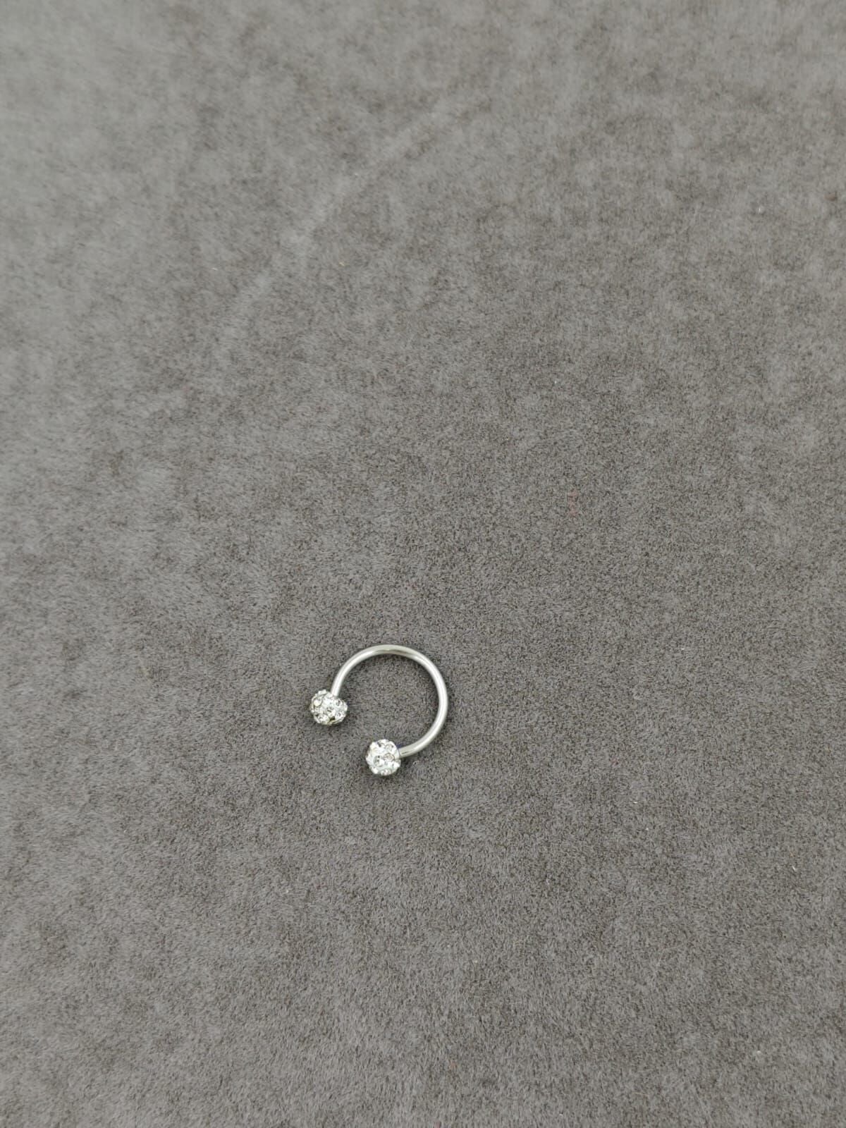 Taşlı Çelik Piercing Büyük 12li (Adet:25TL)