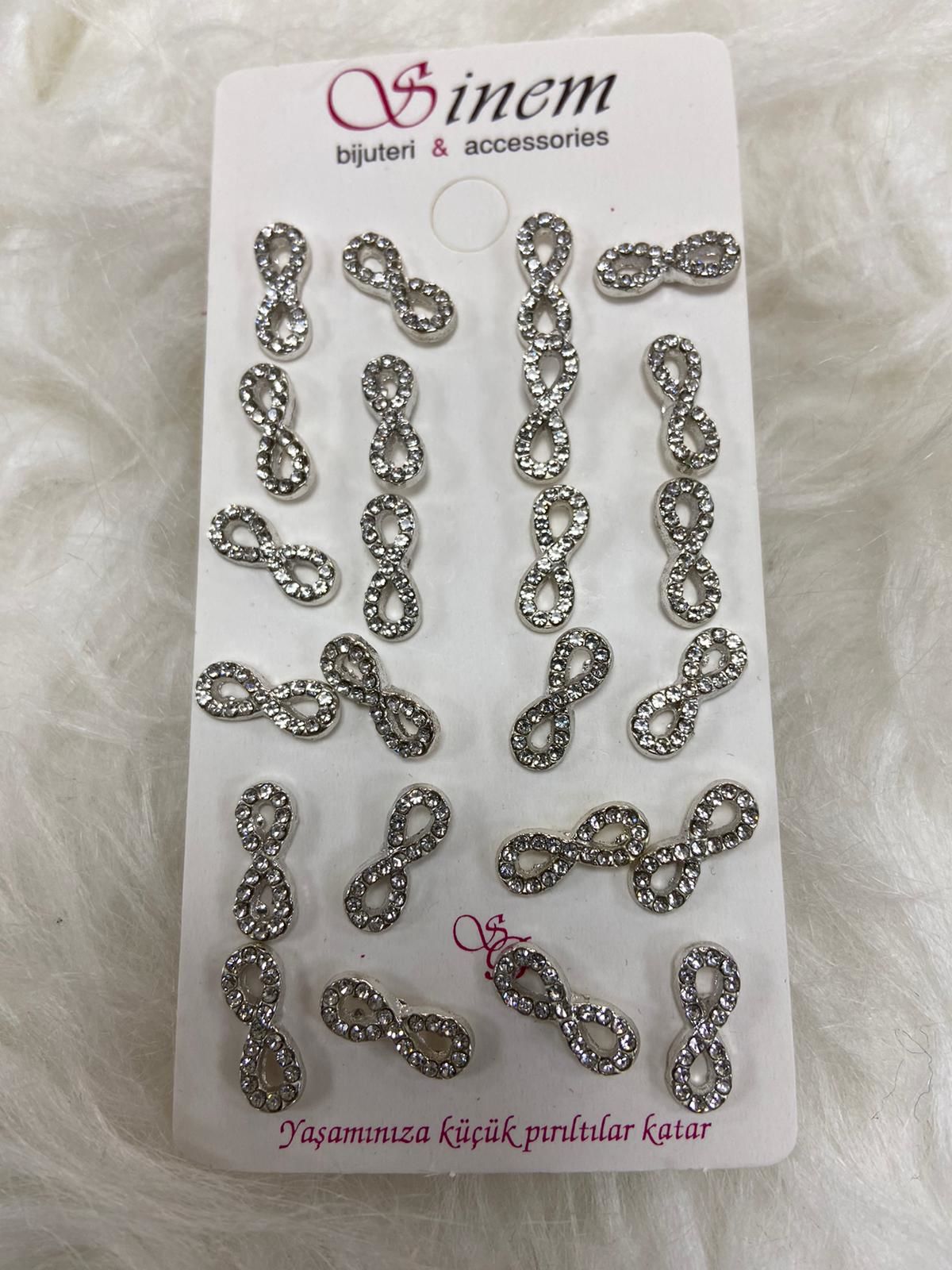 Taşlı Küpe 12li (Çift:7.5TL)