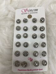 Taşlı Küpe 12li (Çift:7.5TL)