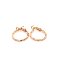 Yuvarlak Halka Küpe Gold 2 Cm