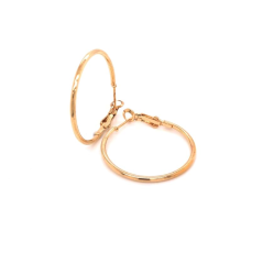 Yuvarlak Halka Küpe Gold 3 Cm