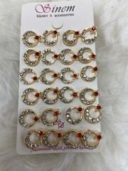 Taşlı Küpe 12li (Çift:7.5TL)