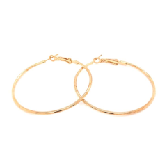 Yuvarlak Halka Küpe Gold 5 Cm