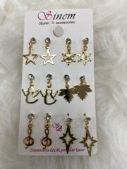 Sallantılı Küpe 6lı (Çift:7.5TL)