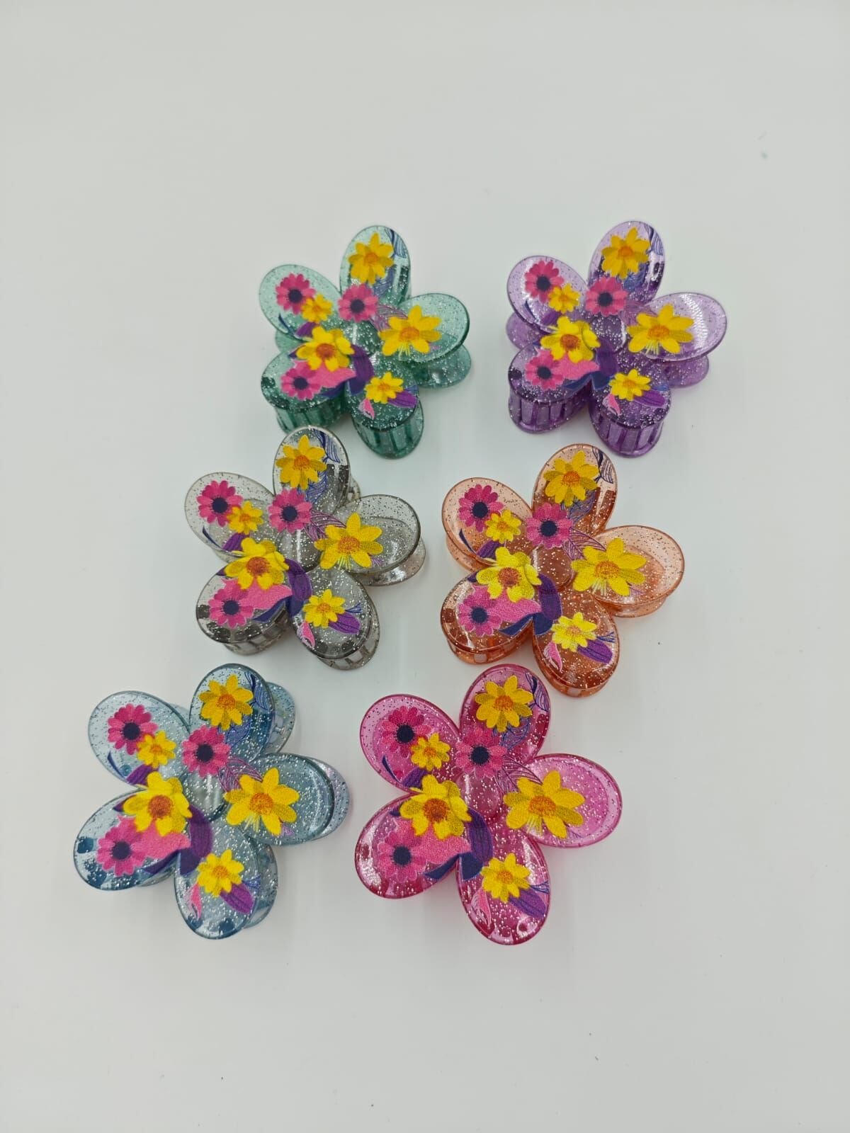 Büyük Boy Çiçek Toka 12li (Adet:30TL)8CM
