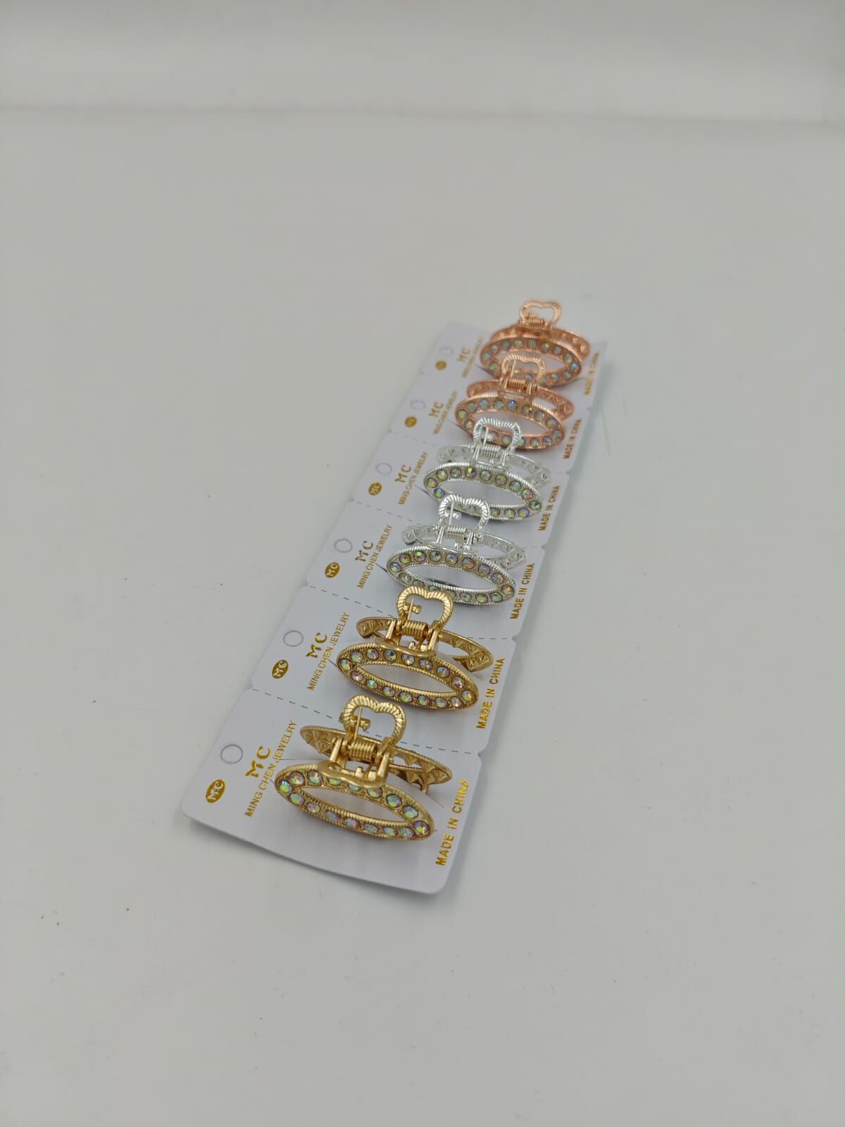 Taşlı Metal Mandal Toka 12li (Adet:25TL)
