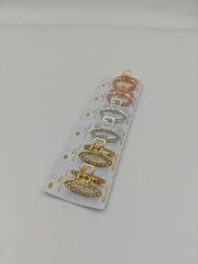 Taşlı Metal Mandal Toka 12li (Adet:25TL)
