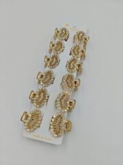 Taşlı Metal Mandal Toka 12li (Adet:25TL)