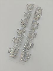Taşlı Metal Mandal Toka 12li (Adet:25TL)