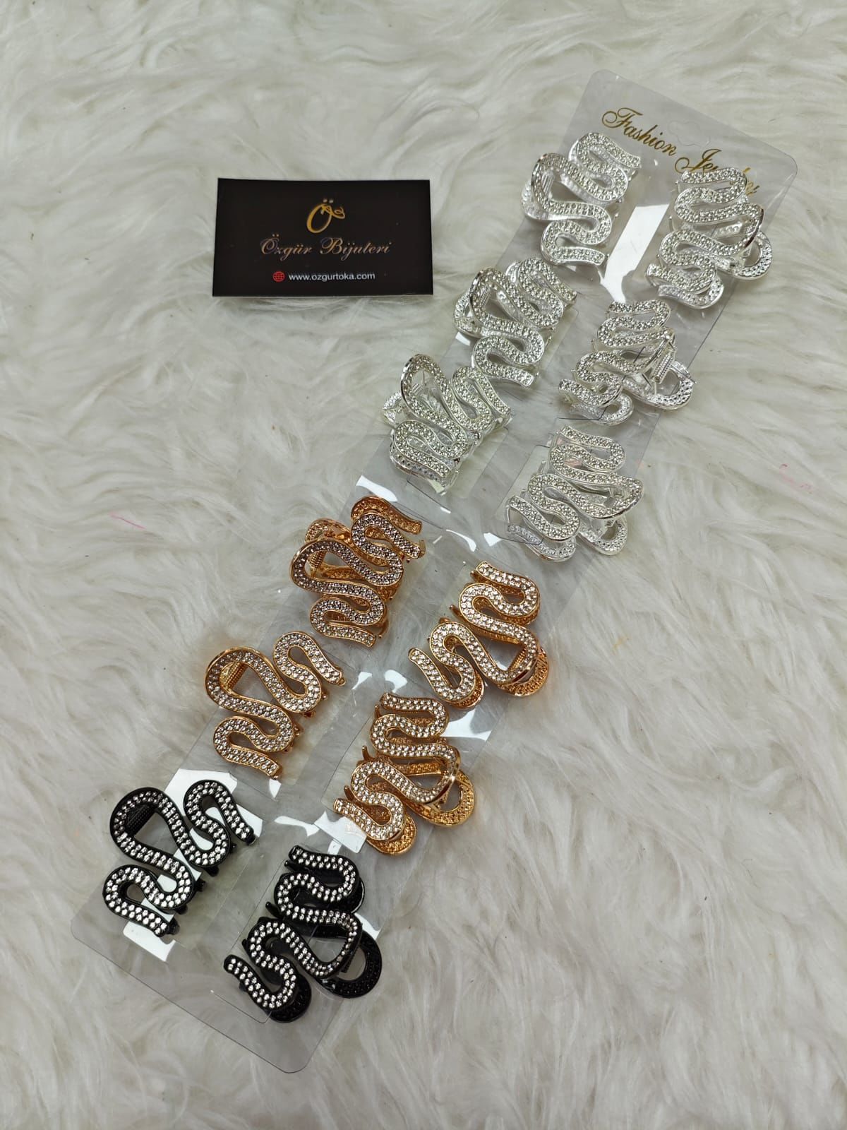 Taşlı Metal Mandal Toka 12li(Adet:35TL)