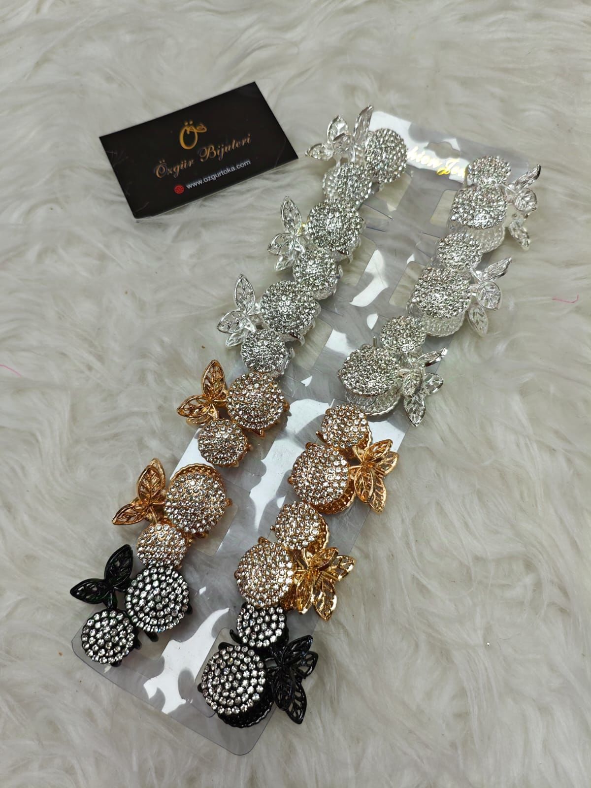 Taşlı Metal Mandal Toka 12li(Adet:35TL)